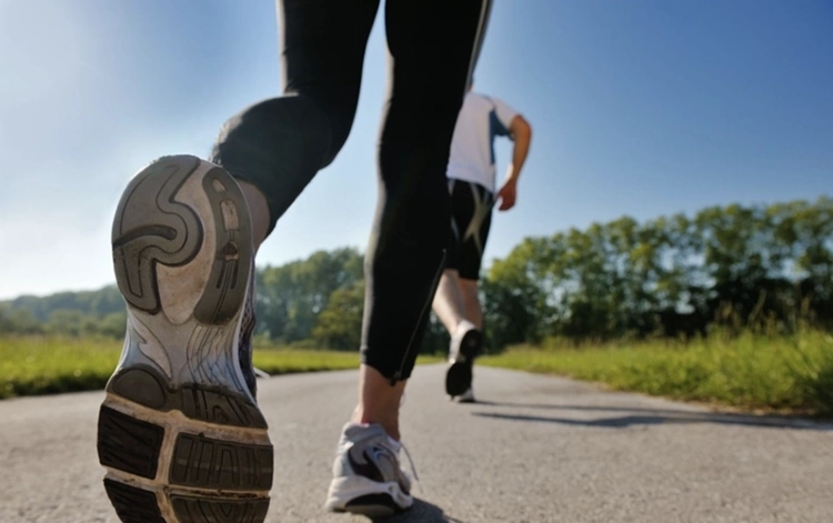 Anorexia patients are jogging.