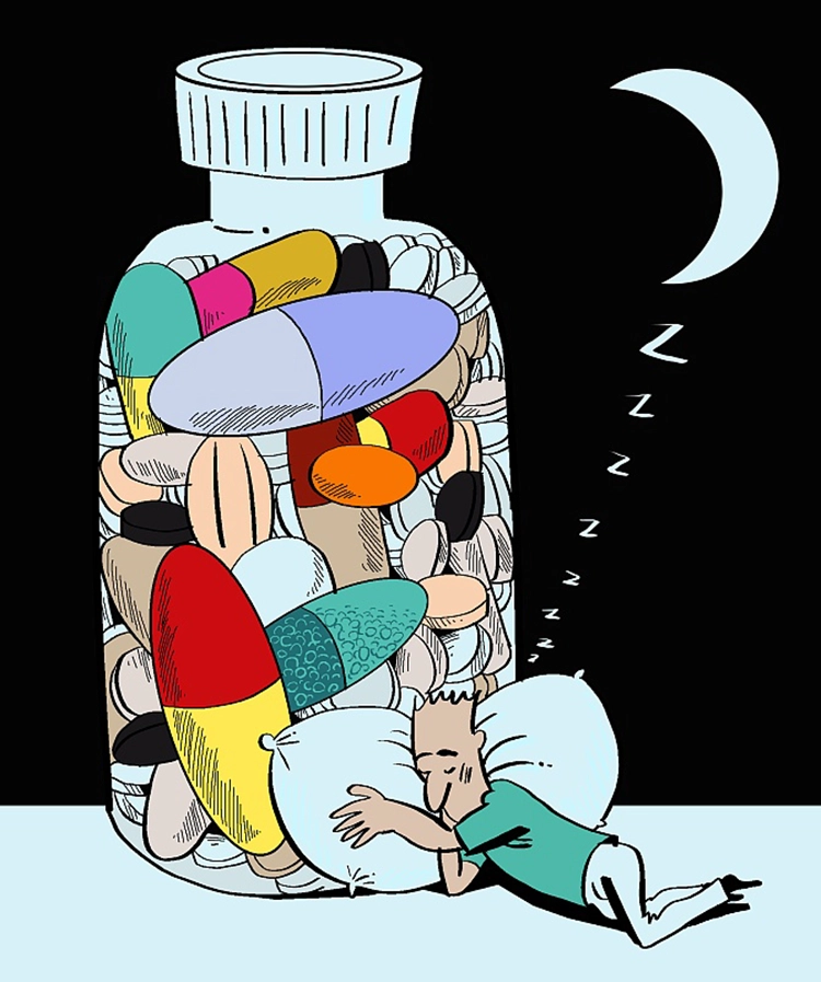 Obsessive-compulsive disorder patients need drugs or supplements to fall asleep.