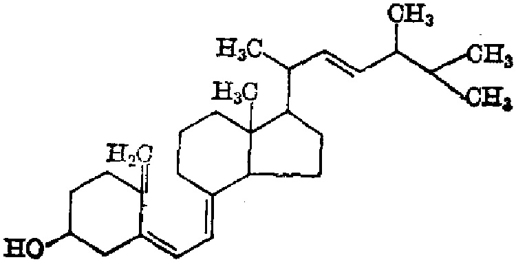 Molecular structure of vitamin D.