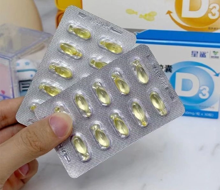 Vitamin D capsules without added flavors, pigments, and preservatives.