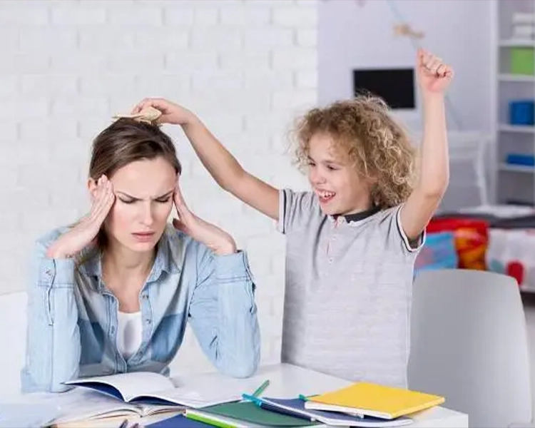 Parents teach ADHD children to study